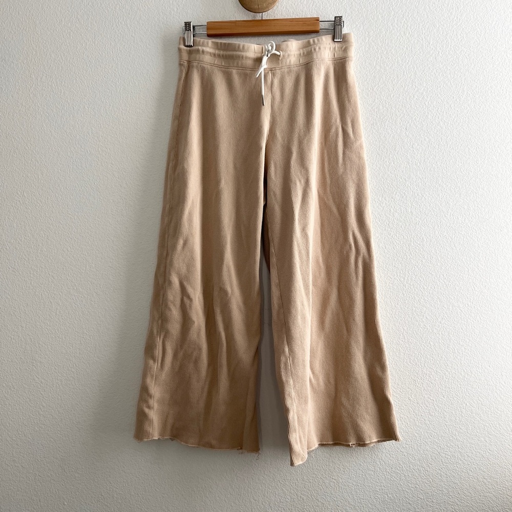 MATE THE LABEL Organic Cotton Waffle Thermal Cropped Pant
